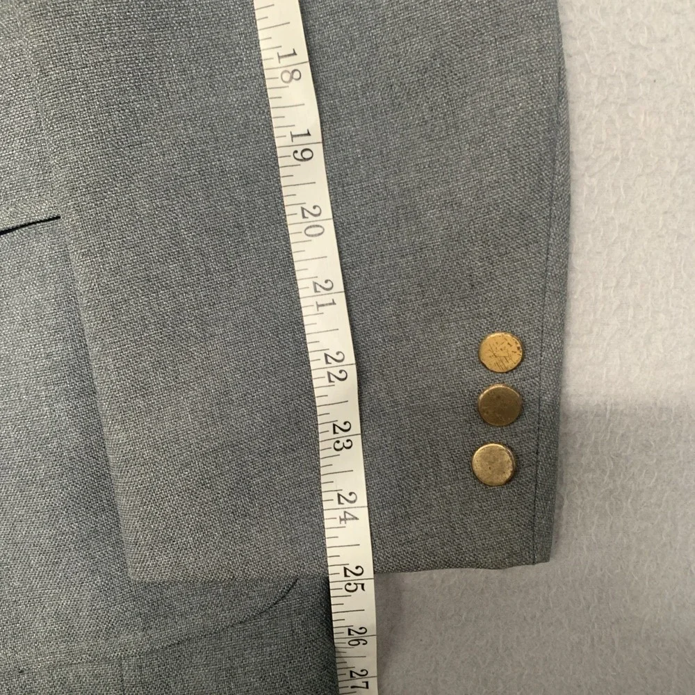 Vintage 70s Levi's Panatela Sportswear 2‎ Piece Leisure Suit 44R Gray 38x30